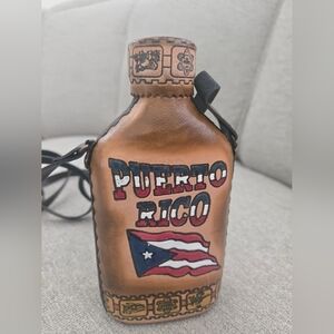 Puerto Rico Brown Leather Crossbody Bag